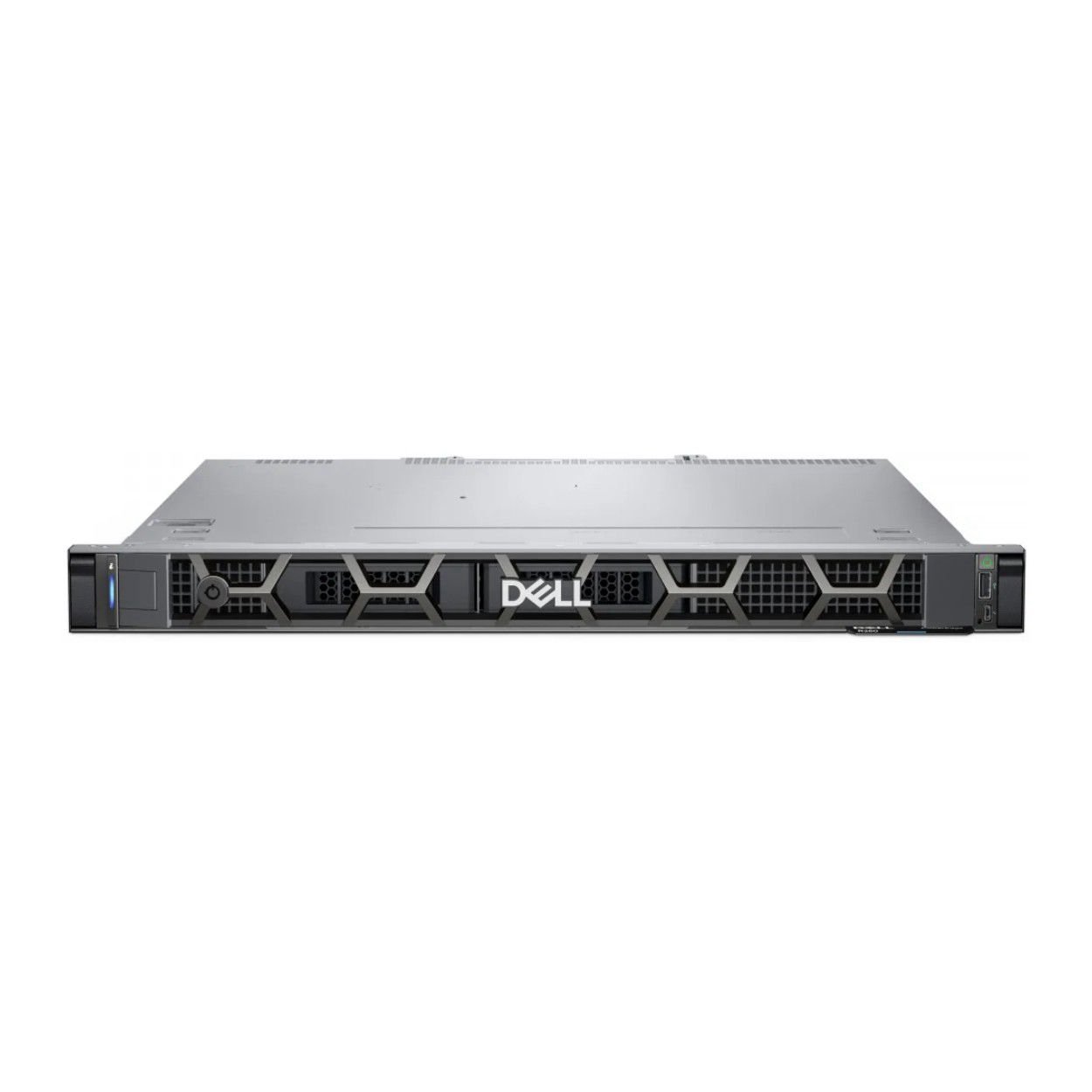 DELL PowerEdge R260 Xeon E-2414 (4C/2.6Ghz) 16GB DDR5 1*2TB Dell Sata 7.2K (2x3.5”) 2x1GbE IDRAC9 Basic 1*700W PSU 1u Rack