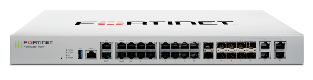 FortiGate-100F Hardware plus 1 Year FortiCare Premium and FortiGuard Unified Threat Protection (UTP)